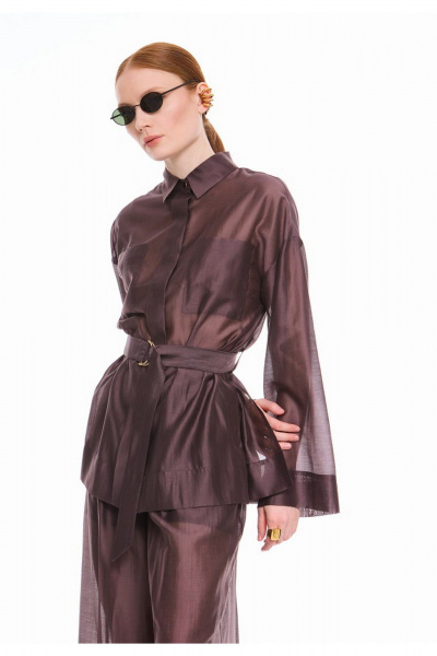 Блуза DEVITA 6008-3 шоколад - фото 5