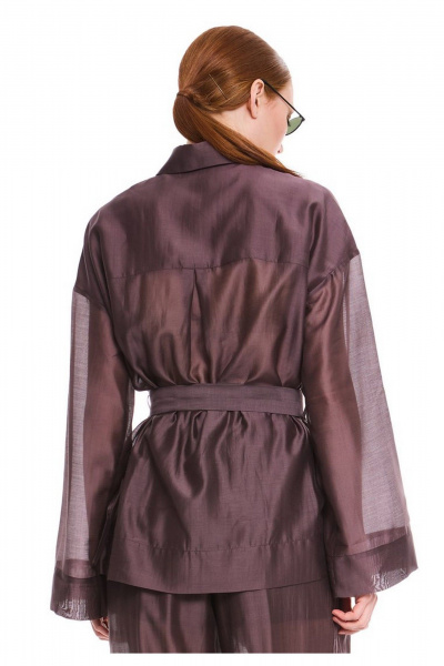 Блуза DEVITA 6008-3 шоколад - фото 4