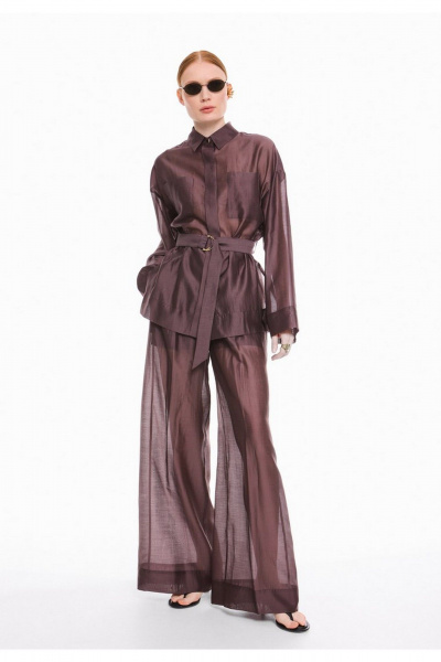 Блуза DEVITA 6008-3 шоколад - фото 2