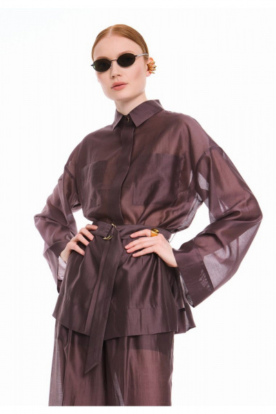 Блуза DEVITA 6008-3 шоколад - фото 1