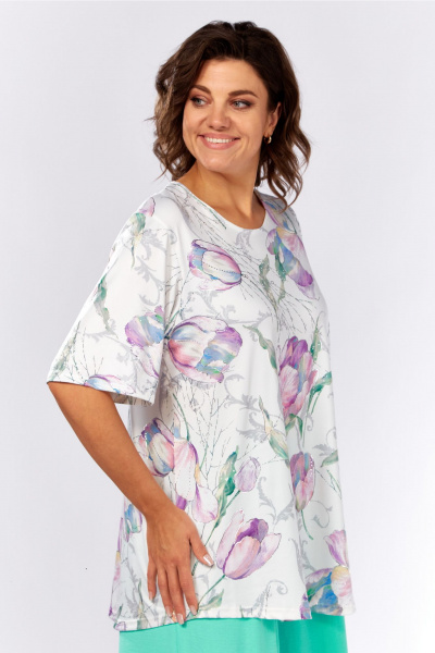 Блуза Abbi 4056 белый - фото 14