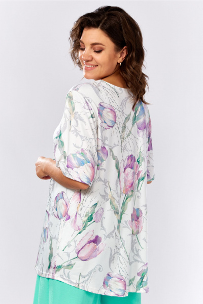 Блуза Abbi 4056 белый - фото 2