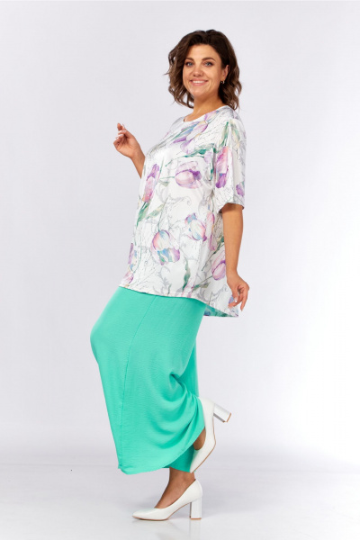 Блуза Abbi 4056 белый - фото 7