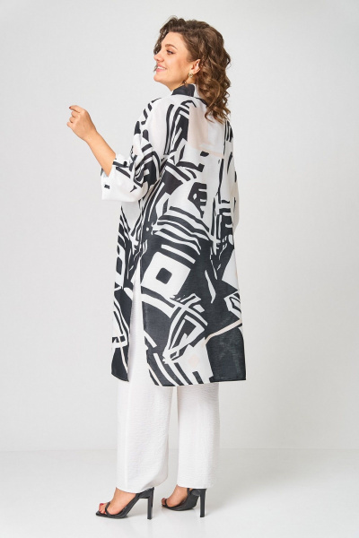 Блуза, брюки Koketka i K 1290 черный+белый - фото 2