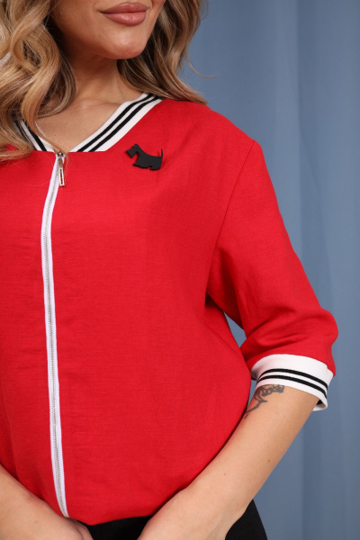 Брюки, бомбер LARICI 1186 красный/черный - фото 5