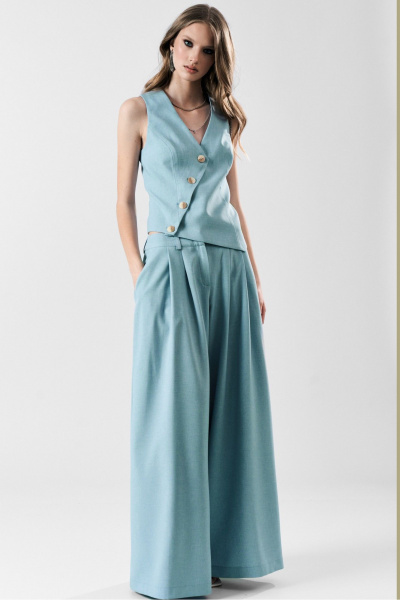 Брюки, жилет MilMil 1185 холодный_голубой - фото 1