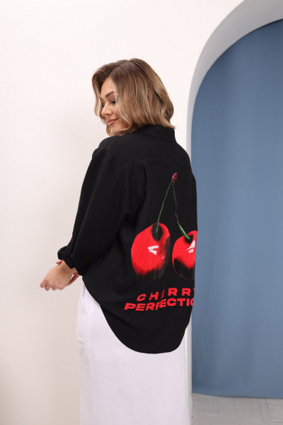 Блуза LARICI 2125 черный - фото 2