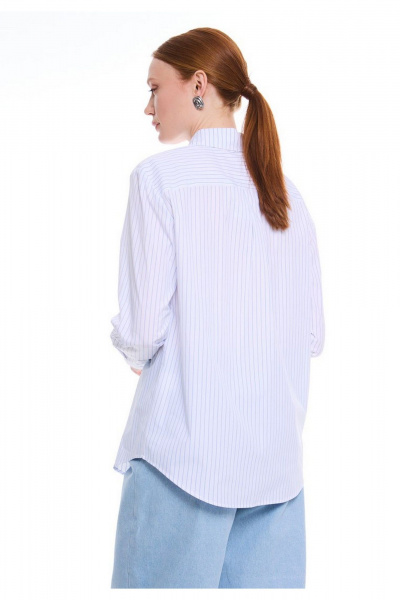 Блуза DEVITA 6035-1 бело-голубой - фото 3