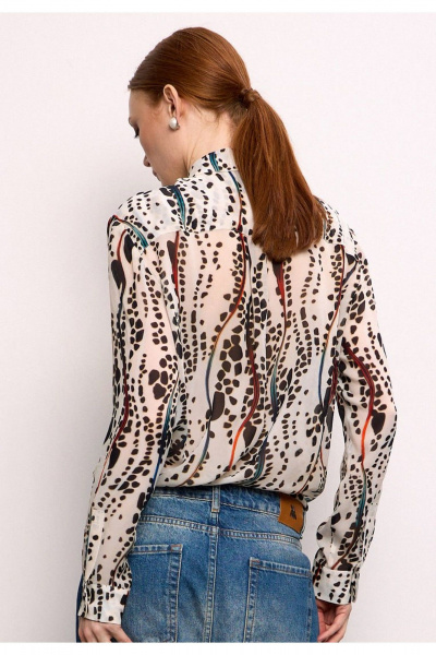 Блуза DEVITA 6035-2 молочно-чёрный - фото 4