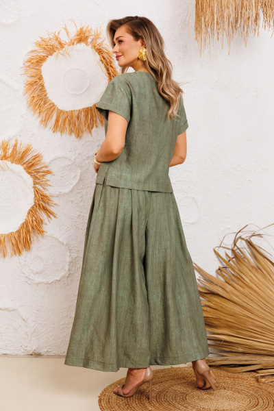 Блуза, брюки AGATTI 5755-5 хаки - фото 2