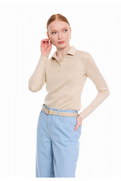 Лонгслив DEVITA 8003 бежевый - фото 5