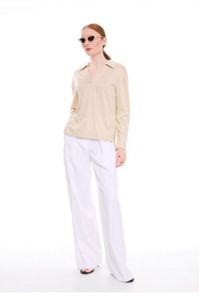 Лонгслив DEVITA 8004 бежевый - фото 5