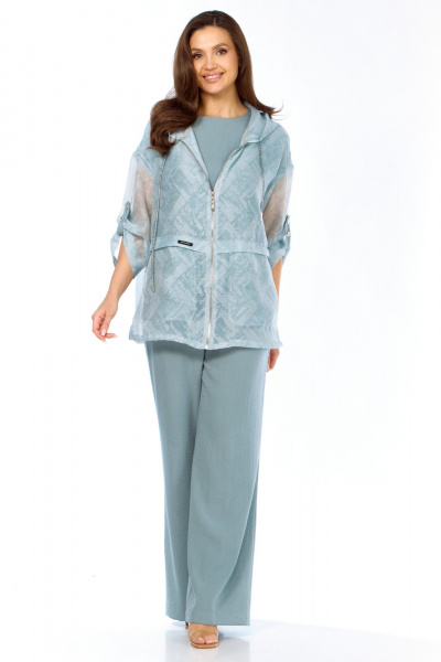 Брюки, парка, топ Магия моды 2578 шалфей - фото 9