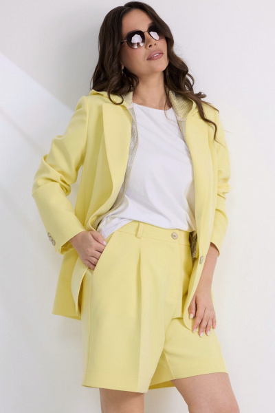 Жакет, шорты Магия моды 2586 желтый - фото 1