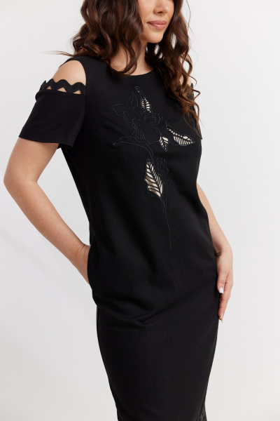 Платье Магия моды 2595 черный - фото 5