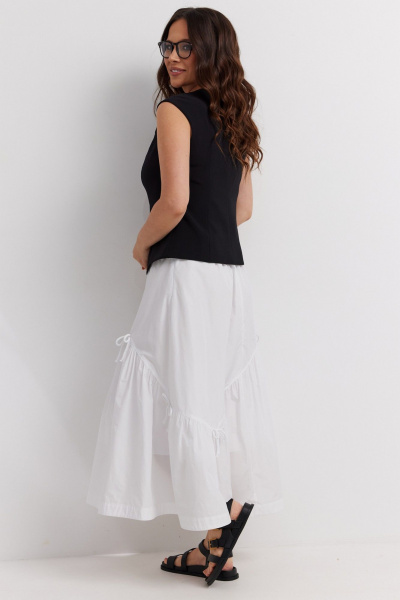 Жилет, юбка Магия моды 2601 черный+белый - фото 4