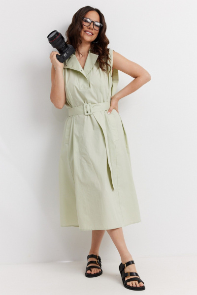 Платье Магия моды 2602 фисташковое мороженное - фото 3