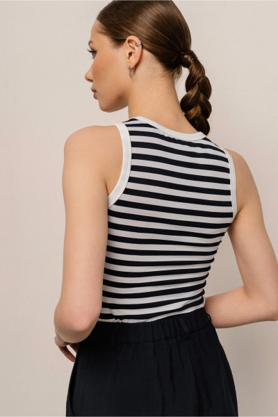 Джемпер JRSy 2548 сине-белый_белый - фото 2