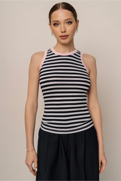 Джемпер JRSy 2548 сине-белый_розовый - фото 1