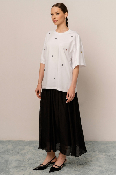 Юбка JRSy 2584 черный_горох - фото 2