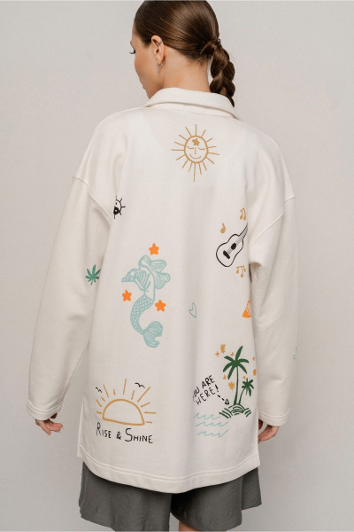 Джемпер JRSy 2581 молоко - фото 4