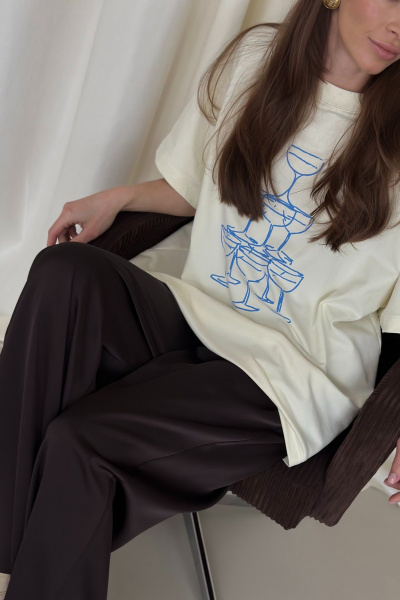 Блуза THE.WOMAN 0286 сливочный - фото 3