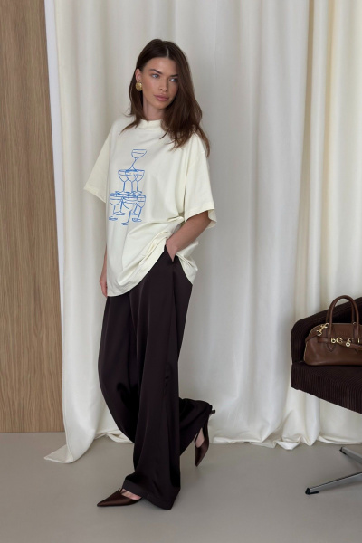 Блуза THE.WOMAN 0286 сливочный - фото 2