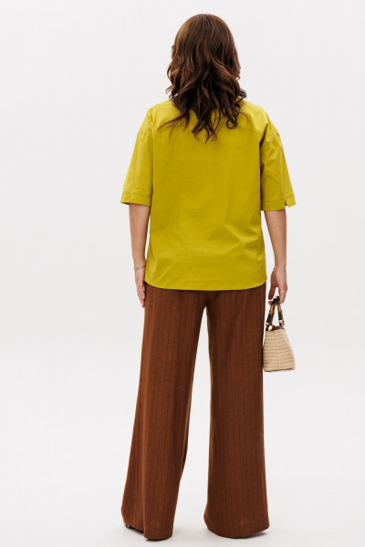 Блуза, брюки Mubliz 251 горчица-терракот - фото 2