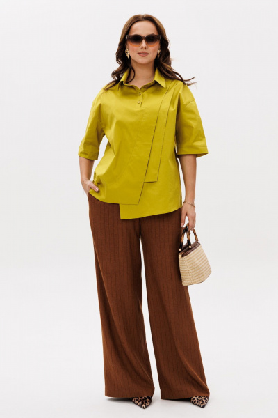 Блуза, брюки Mubliz 251 горчица-терракот - фото 10