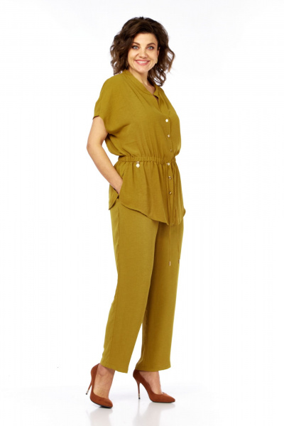 Блуза, брюки Диомант 2067 горчица - фото 5