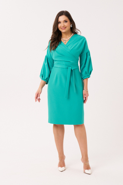 Платье Панда 103480 бирюзовый - фото 1