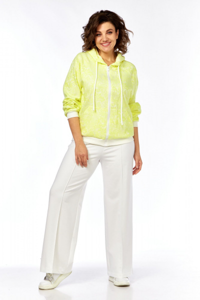 Брюки, кофта Диомант 2081 лимонный - фото 1