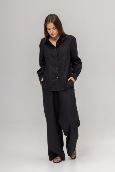 Брюки, рубашка Twok 110206 черный - фото 11
