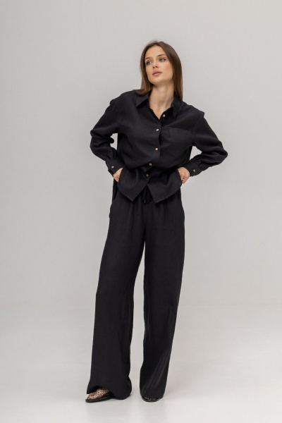 Брюки, рубашка Twok 110206 черный - фото 4