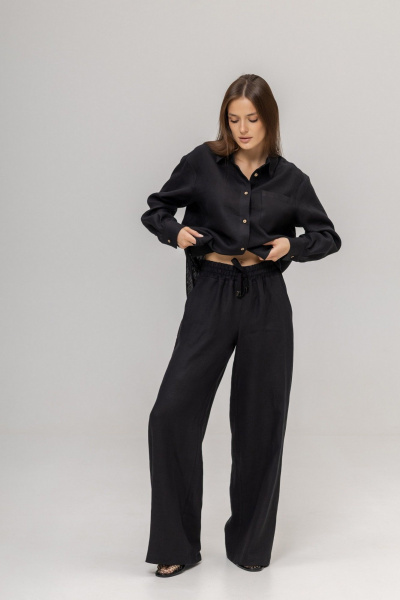 Брюки, рубашка Twok 110206 черный - фото 3