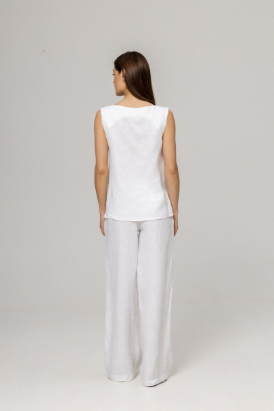 Брюки, топ Twok 111004 белый - фото 8