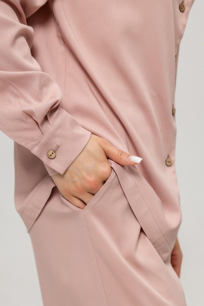 Блуза, брюки Twok 111007 пудровый - фото 7