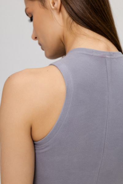 Платье Twok 111015 серебристо-серый - фото 11