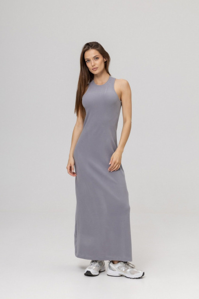 Платье Twok 111015 серебристо-серый - фото 9