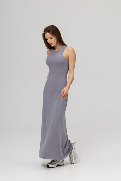 Платье Twok 111015 серебристо-серый - фото 8