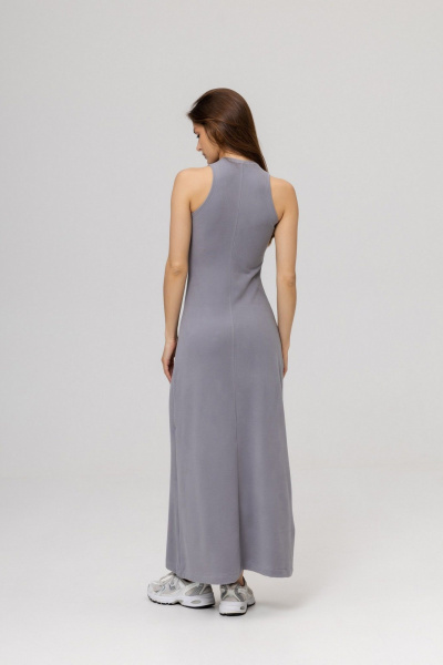 Платье Twok 111015 серебристо-серый - фото 7
