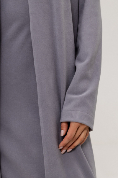 Кардиган Twok 111155 серебристо-серый - фото 7