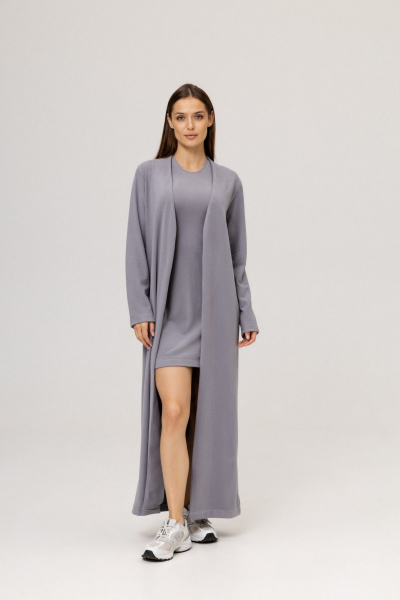 Кардиган Twok 111155 серебристо-серый - фото 1