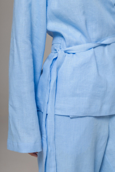 Брюки, кардиган Twok 222102 голубой - фото 6