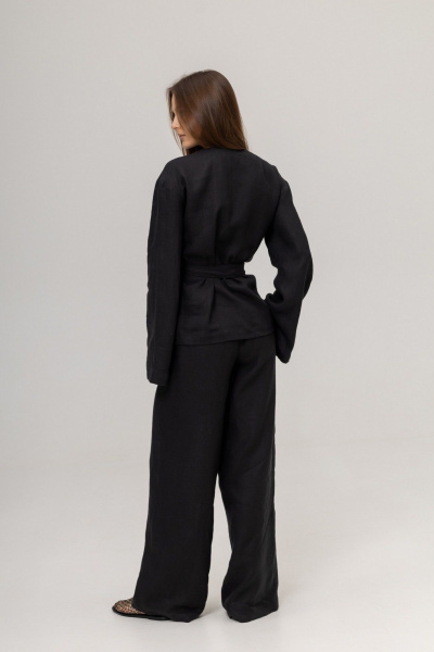 Брюки, кардиган Twok 222103 черный - фото 7