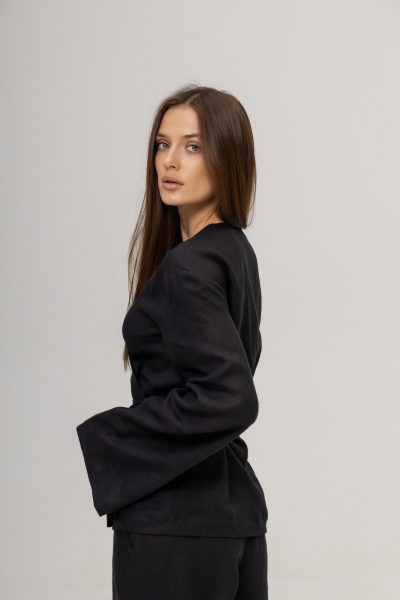 Брюки, кардиган Twok 222103 черный - фото 3