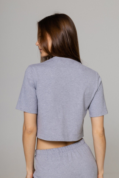 Футболка Twok 252104 серый меланж - фото 4