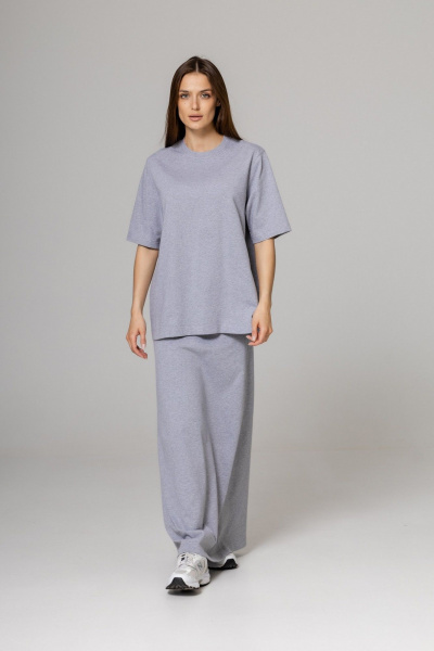 Футболка Twok 252105 серый меланж - фото 9