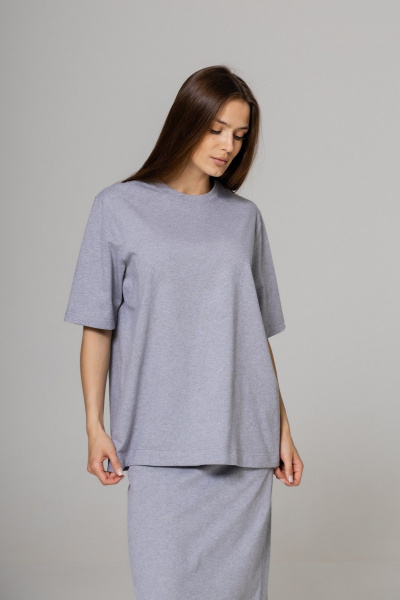 Футболка Twok 252105 серый меланж - фото 8