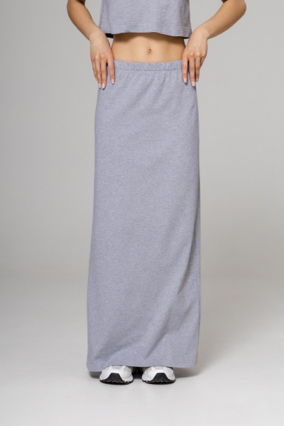 Юбка Twok 252106 серый меланж - фото 6